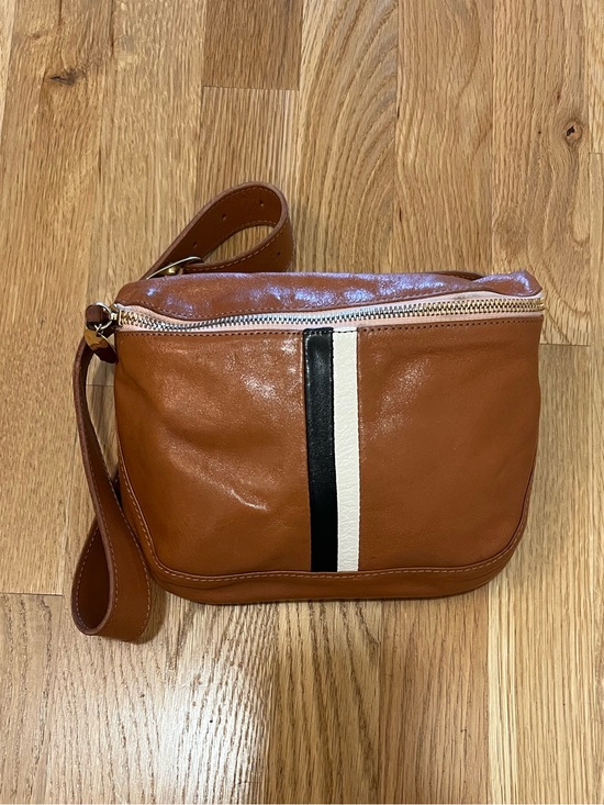 Clare V Handbags - Clare V Leather Belt Bag in Brown Stripe